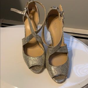 Michael Kors Silver Platform 4inch Heels